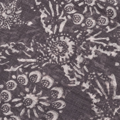 BRUNELLO CUCINELLI WOMEN'S 100% LINEN FLORAL SCARF