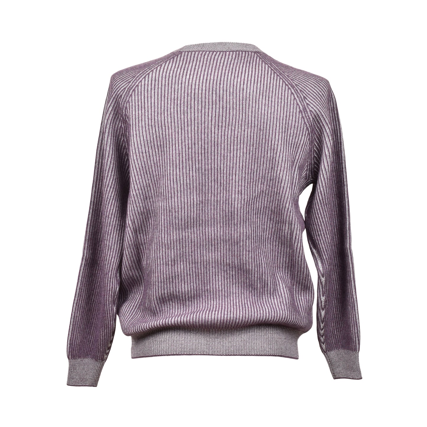 BRUNELLO CUCINELLI MEN'S TWO TONE 100% CASHMERE LUXURIOUS CREW NECK SWEATER