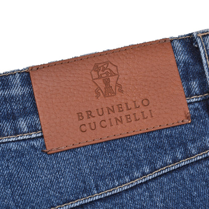 BRUNELLO CUCINELLI MEN'S 100% COTTON 5 POCKET DENIM JEANS STYLE COTTON PANTS NEW