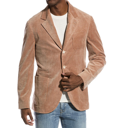 BRUNELLO CUCINELLI MEN'S 3 BUTTON CORDUROY BLAZER