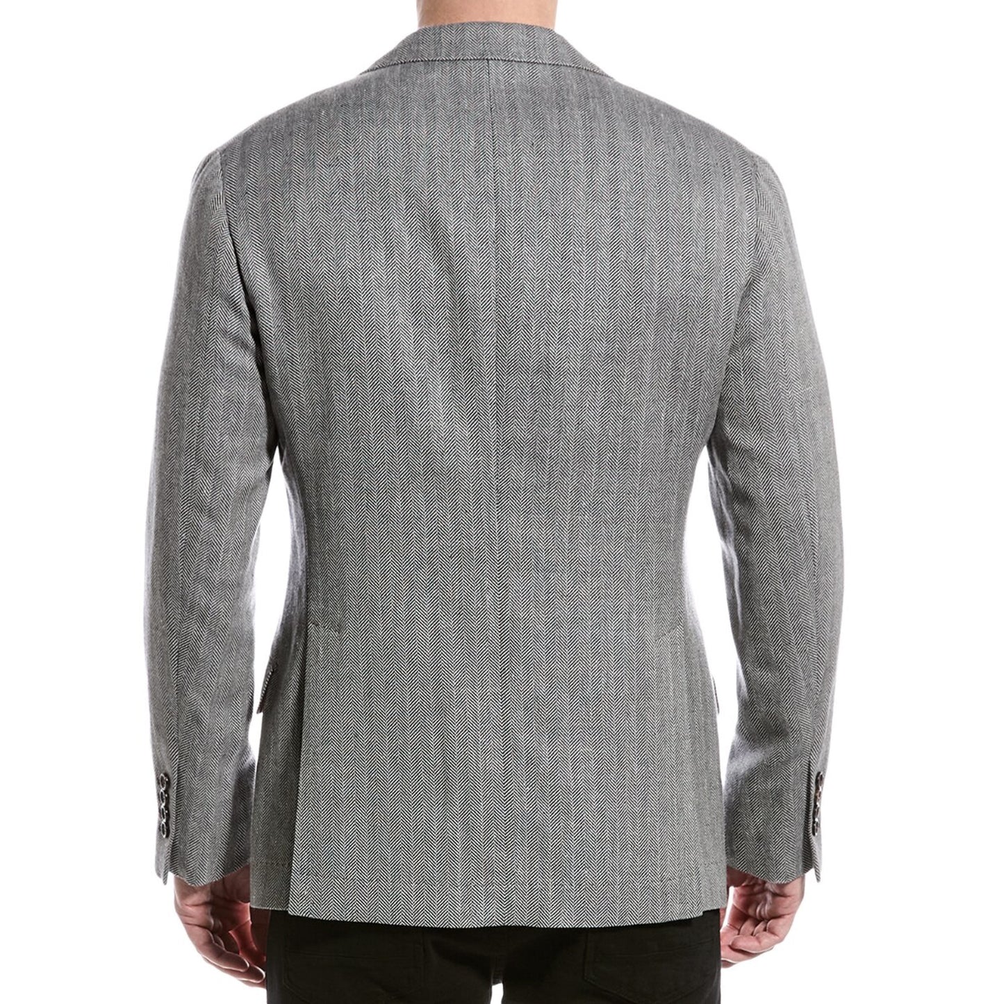 BRUNELLO CUCINELLI MEN'S 3 BUTTON HERINGBONE BLAZER /SPORTS COAT