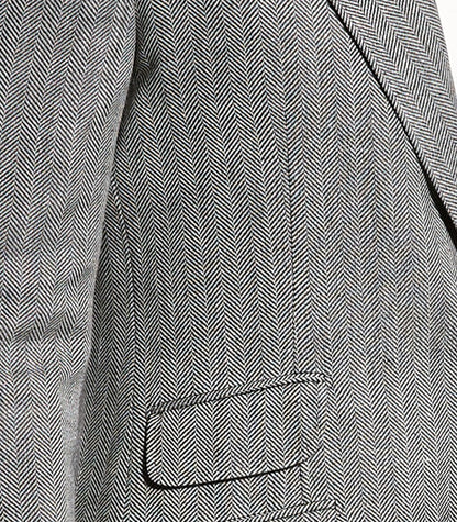 BRUNELLO CUCINELLI MEN'S 3 BUTTON HERINGBONE BLAZER /SPORTS COAT