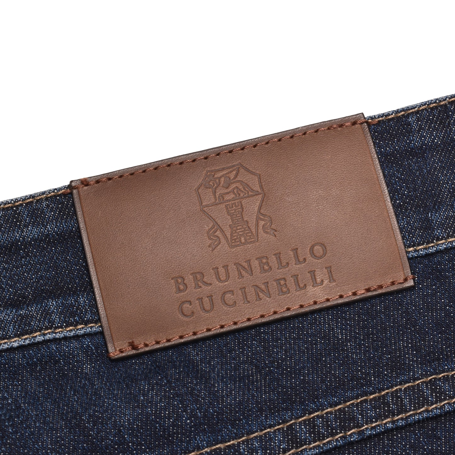 BRUNELLO CUCINELLI MEN'S COTTON 5 POCKET SKINNY FIT DISTRESSED SELVEDGE JEANS