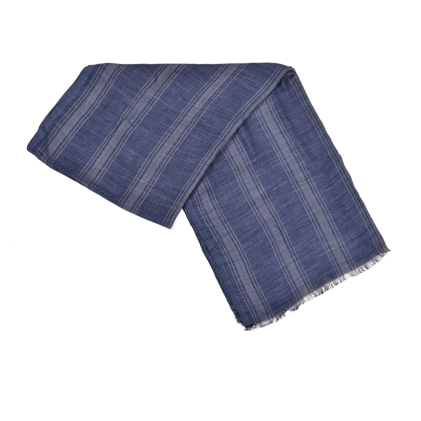 BRUNELLO CUCINELLI MEN'S TWO TONE SILK BLEND SCARF