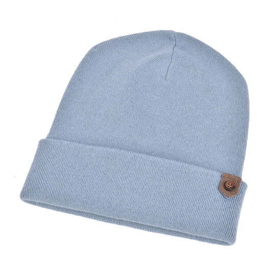 BRUNELLO CUCINELLI WOMEN'S 100% CASHMERE SKY BLUE BEANIE HAT/CAP