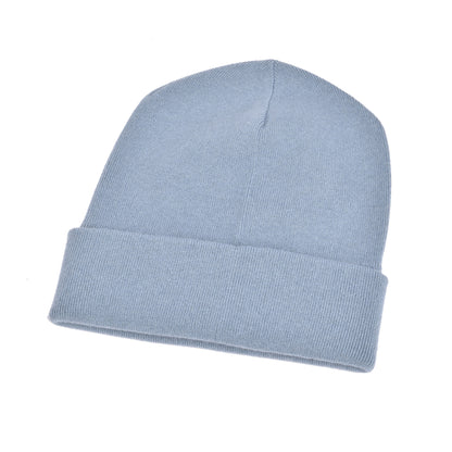 BRUNELLO CUCINELLI WOMEN'S 100% CASHMERE SKY BLUE BEANIE HAT/CAP