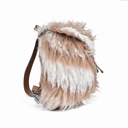 BRUNELLO CUCINELLI WOMEN'S FUR~LEATHER BACKPACK