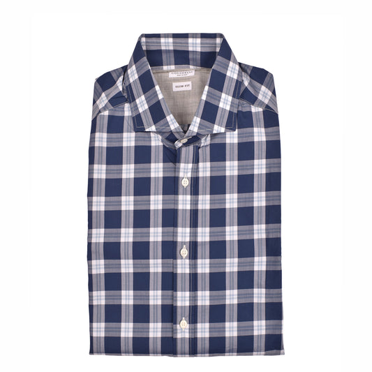 BRUNELLO CUCINELLI MENS 100% COTTON SLIM FIT CASUAL LONG SLEEVE SHIRT