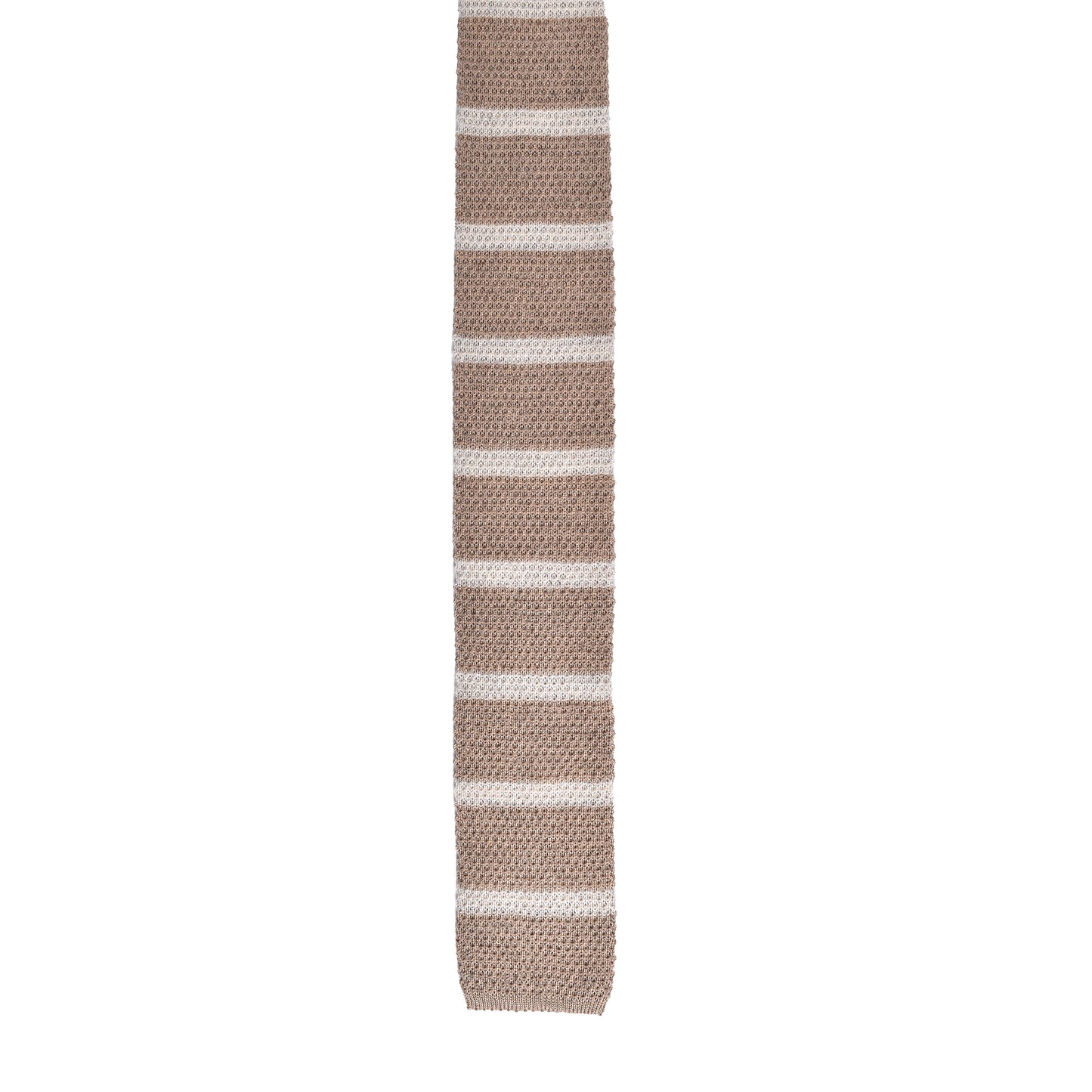 BRUNELLO CUCINELLI MEN'S TWO TONE KNIT SKINNY TIE NEW