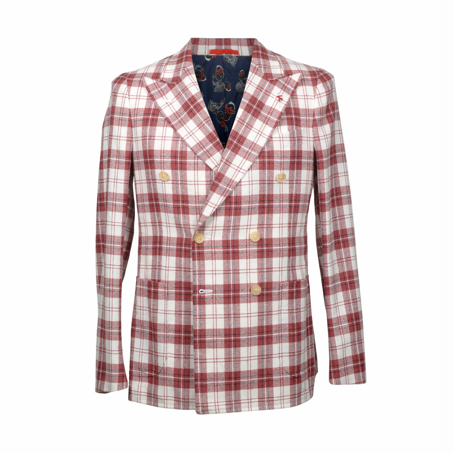 ISAIA MEN'S 100% WOOL CASUAL PLAID BLAZER /SPORTS COAT DROP 8 NEW