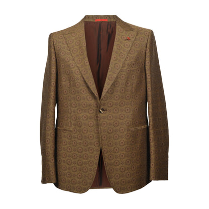 ISAIA MEN'S WOOL BLEND JACQUARD SPORTS COAT/BLAZER DROP 8 NEW