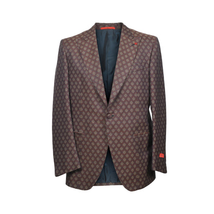 ISAIA MEN'S WOOL BLEND JACQUARD SPORTS COAT/BLAZER DROP 8 NEW