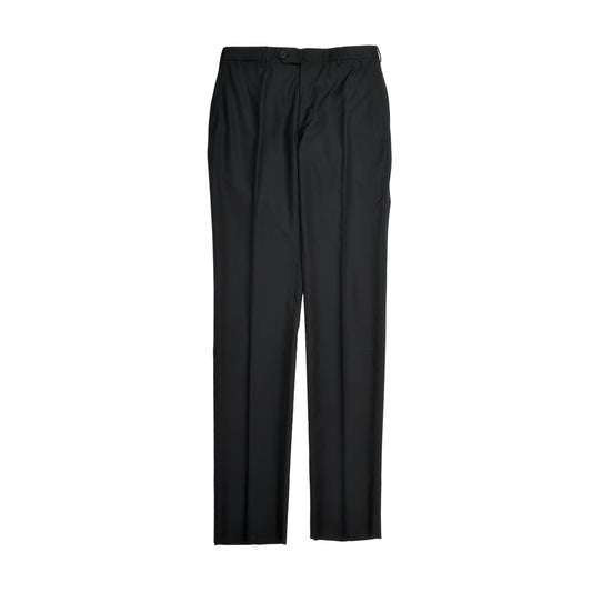 ISAIA MEN'S 100% WOOL JET BLACK SUIT PANTS/TROUSER NEW