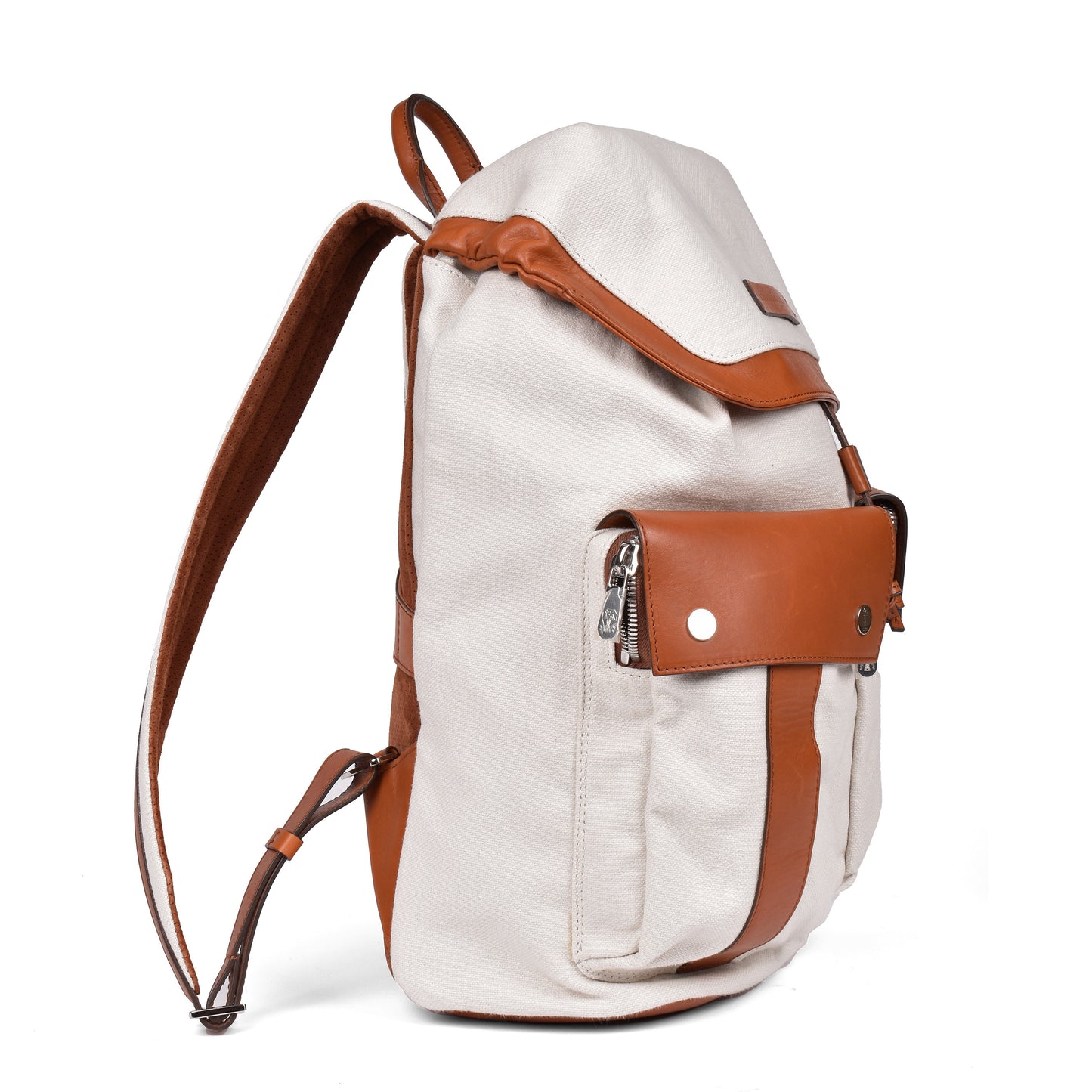 BRUNELLO CUCINELLI TWO TONE OFF WHITE BACKPACK NEW