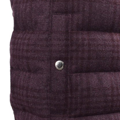 BRUNELLO CUCINELLI MEN'S CASHMERE BLEND QUILTED PUFFER BIKER VEST