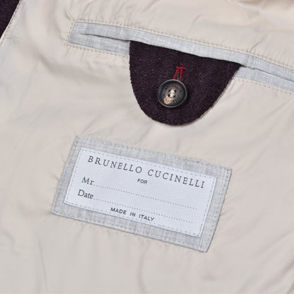 BRUNELLO CUCINELLI MEN'S CASHMERE BLEND QUILTED PUFFER BIKER VEST