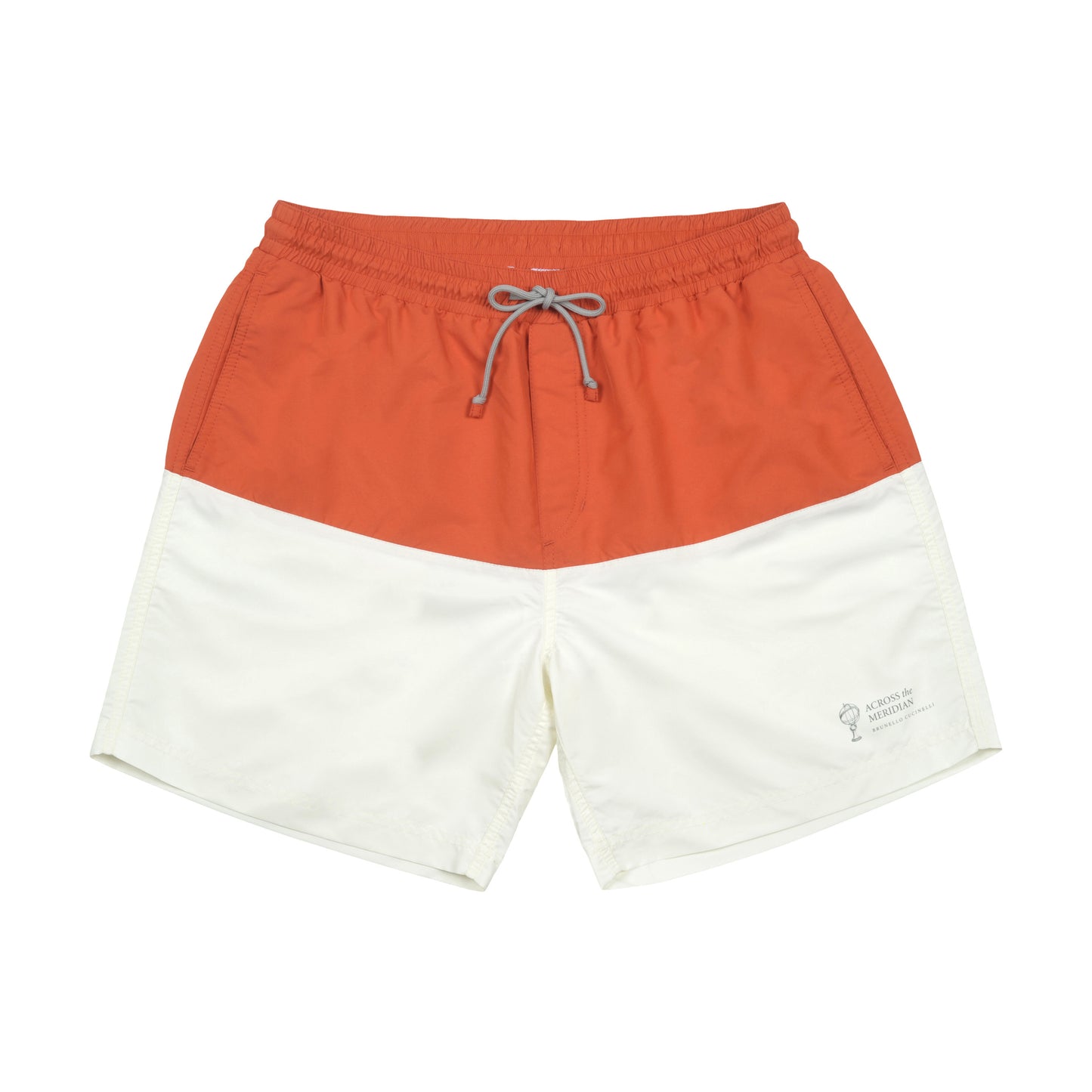 BRUNELLO CUCINELLI MEN'S CASUAL TWO TONE SWIM SHORTS / TRUNKS NEW