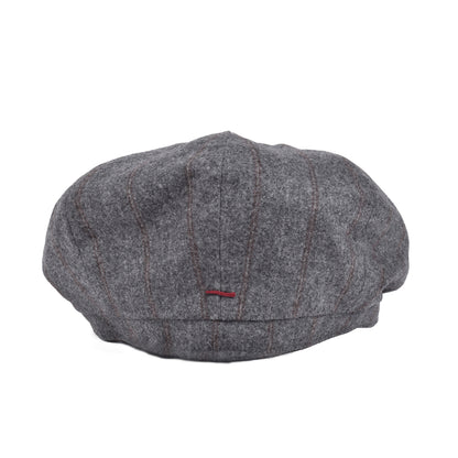 BRUNELLO CUCINELLI MEN'S GRAY WOOL BLEND FLAT HAT NEW