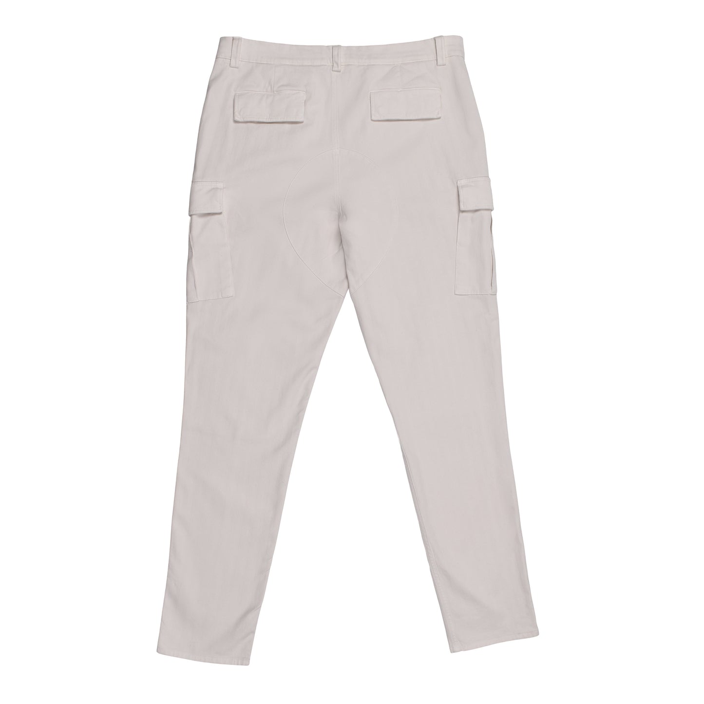 BRUNELLO CUCINELLI MEN'S OFF WHITE EASY FIT DENIM STYLE CARGO PANTS