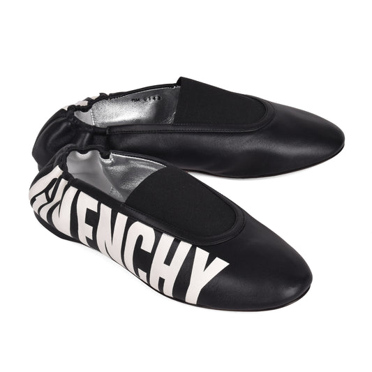 GIVENCHY WOMEN'S 100% LEATHER RIVINGTON BALLERINA SLIPPER SHOE NEW IN BOX