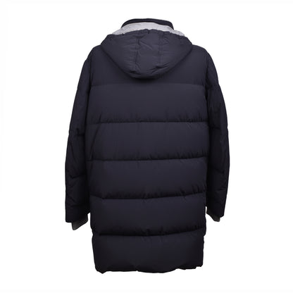 BRUNELLO CUCINELLI MEN'S DOWN FILLED NAVY BLUE PUFFER PARKA OUTERWEAR/JACKET