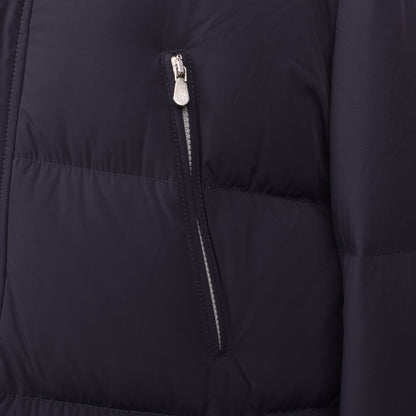 BRUNELLO CUCINELLI MEN'S DOWN FILLED NAVY BLUE PUFFER PARKA OUTERWEAR/JACKET