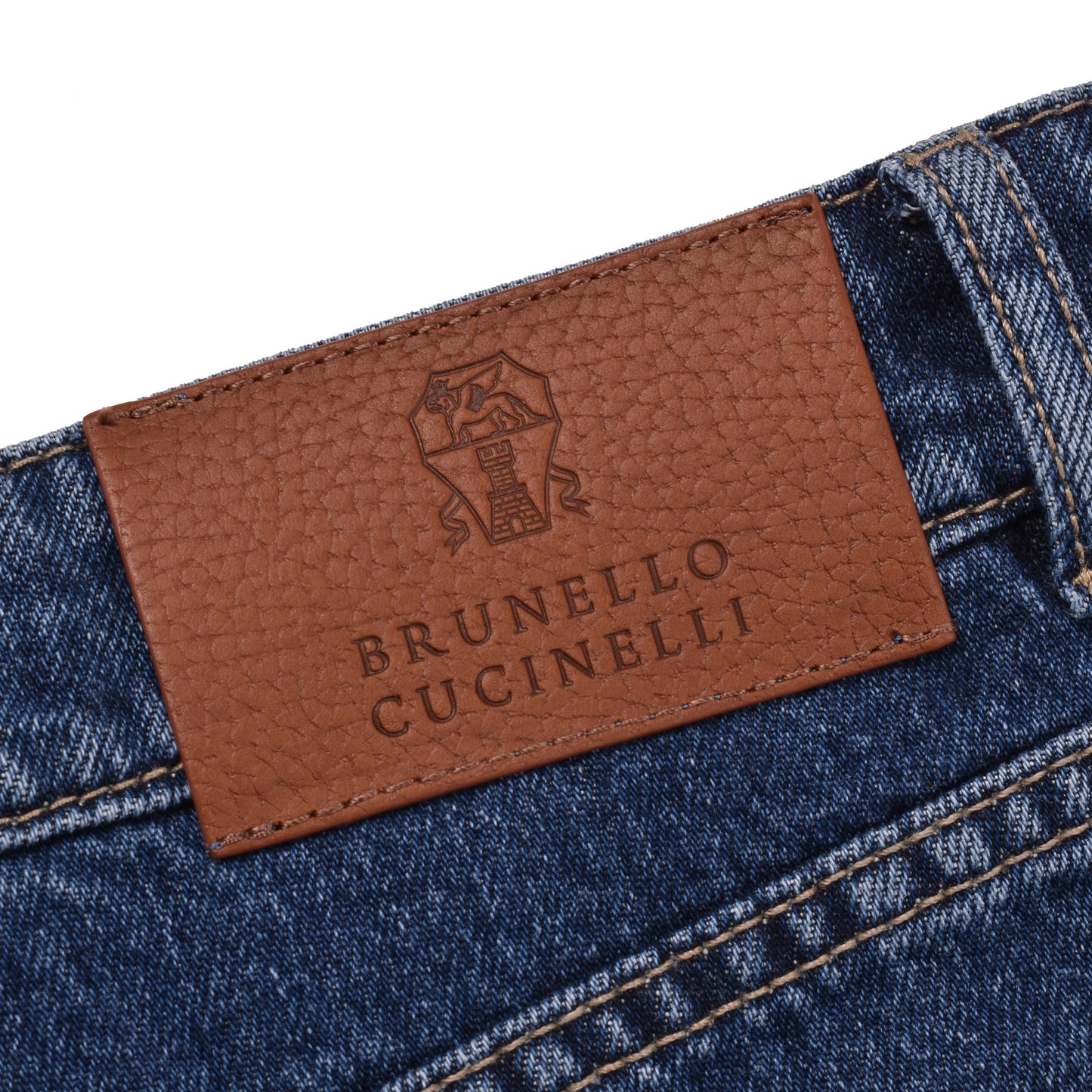 BRUNELLO CUCINELLI MEN'S 100% COTTON FIVE POCKET DENIM JEAN PANTS NEW