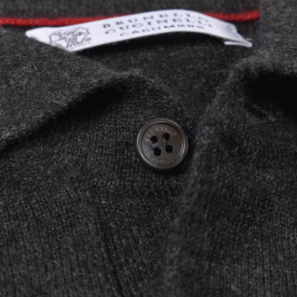 BRUNELLO CUCINELLI MEN'S 100% CASHMERE 1/4 BUTTON CASUAL SWEATER/PILLOVER NEW