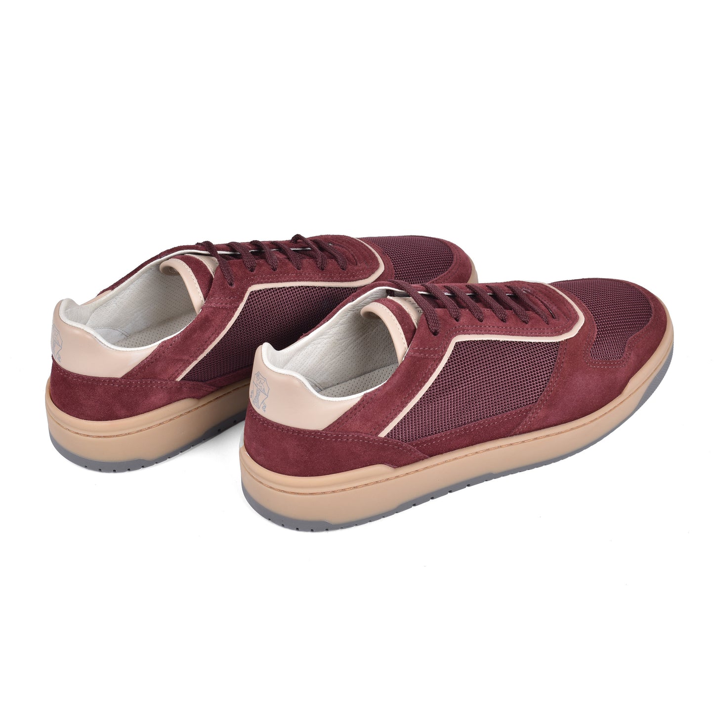 BRUNELLO CUCINELLI MEN'S 100% LEATHER TWO TONE FASHION RUNNER SNEAKERS SHOE NEW