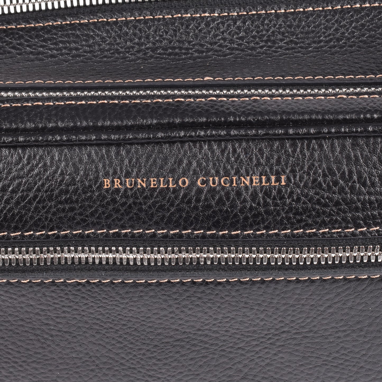 BRUNELLO CUCINELLI MEN'S TWO TONE PERSONAL CARE/TRAVEL CASE NEW