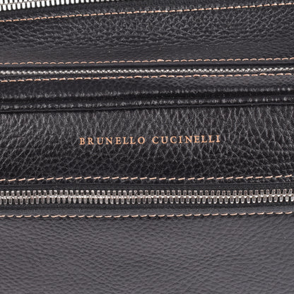 BRUNELLO CUCINELLI MEN'S TWO TONE PERSONAL CARE/TRAVEL CASE NEW